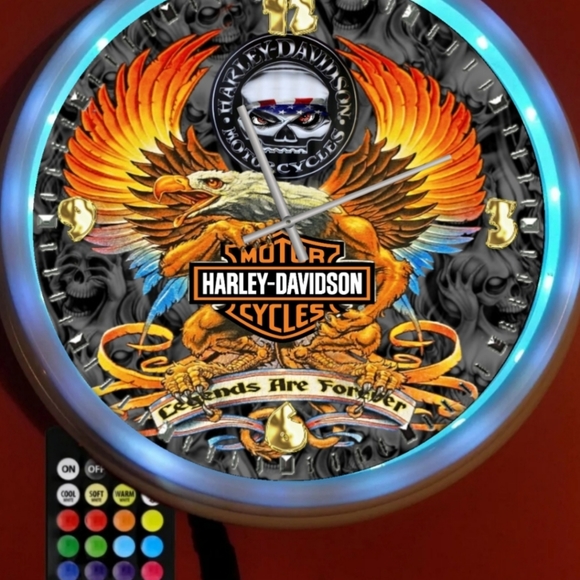 Harley Davidson clock - Picture 4 of 4